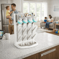 thumbnail image 6 of Smasener New Wall-Mounted Baby Bottle Drying Rack, Baby Bottle Drying Rack, Space-Saving Vertical Drying Rack for Cleaning Baby Bottles and Breast Pump Accessories (Gray), 6 of 6