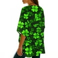 thumbnail image 7 of Levmjia Womens Cardigan Fashion 3/4 Sleeves St. Patrick's Day Printed Open Front Loose Cover Up Beach Blouse Casual Lightweight Shawl Vacation Spring Summer, 7 of 7