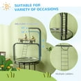 thumbnail image 6 of PawHut Parrot Stand Large Bird Perch Stand with Toy Hook & 3 Ladders, 6 of 9