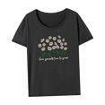 thumbnail image 4 of Camiseta para Mujer Camiseta con Cuello Redondo Camiseta de Manga Corta para Mujer para Trabajo Oficina Senderismo SG, 4 of 7