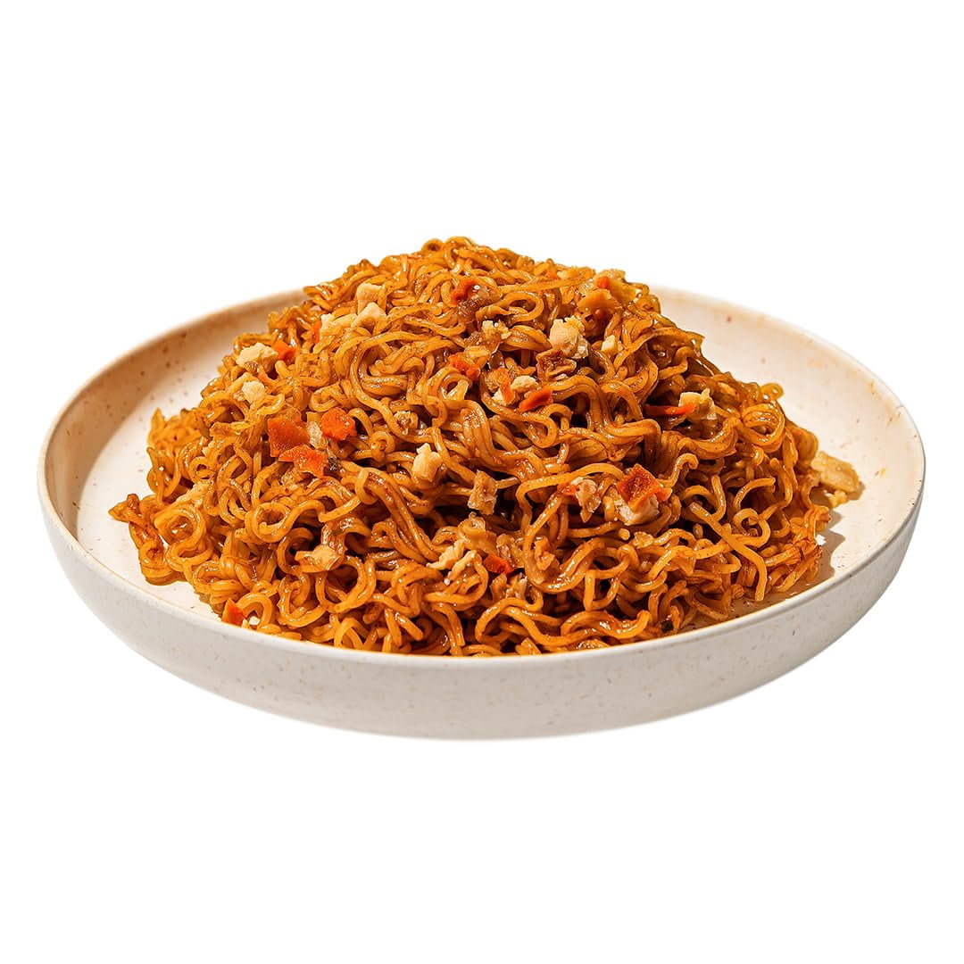 Everyday Necessiteez Yakisoba Orange Chicken Flavor Noodles, 4.23 oz with bonus Porte Pot-8 Packs