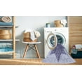 thumbnail image 2 of Ahgly Company Machine Washable Indoor Round Transitional Periwinkle Purple Area Rugs, 8' Round, 2 of 7