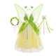 thumbnail image 1 of Disfraz de princesa Tiana de rana para niñas, disfraz de Halloween, fiesta de Navidad, flor verde, alas de hada, Carnaval, Tinker Bell, vestido, 1 of 4