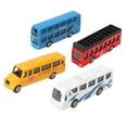 thumbnail image 2 of Juego de coches de juguete BuyWeekMX 4 piezas 1/87 Colorido Miniatura, 2 of 9