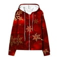 thumbnail image 4 of Chandail à Capuchon Zanvins pour Femmes, Chandail Raglan pour Femmes avec Fermeture Éclair et Poche, Chandail Cardigan, Chandail à Manches Longues, 4 of 5