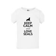 thumbnail image 1 of Keep Calm And Love Seals Sea Lion Walrus Animal Lover Toddler Kids T-Shirt Tee, 1 of 2