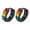 Black, variant on Unisex Rainbow Enamel Pride Hoop Earrings for LGBTQ Stainless Steel Symbol Jewelry Trendy Y2K Punk Street Style