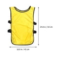thumbnail image 2 of OUNONA 1 Set Pinnies for Soccer Training Breathable Sports Vests Polyester Yellow, 2 of 8
