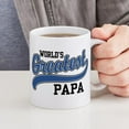 thumbnail image 6 of CafePress - World's Greatest Papa Mug - 11 oz Ceramic Mug - Novelty Coffee Tea Cup, 6 of 6