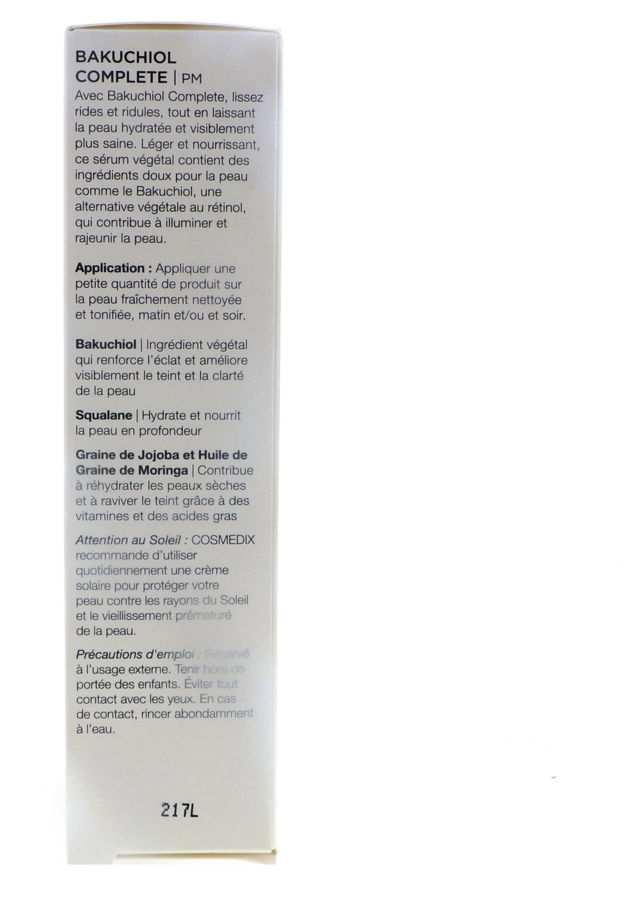 CosMedix Bakuchiol Complete Plant-Based Retinol Alternative Serum, 1 oz