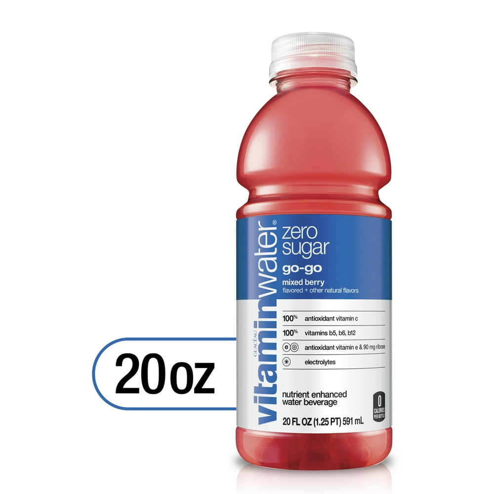 vitaminwater zero gogo, electrolyte enhanced water w/ vitamins, mixed