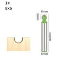 thumbnail image 2 of 8mm Shank Cover Box Bit Router Bit Wood Working Milling Cutter For Wood Bit Face Mill ,Great Multi-Purpose Application, 2 of 3