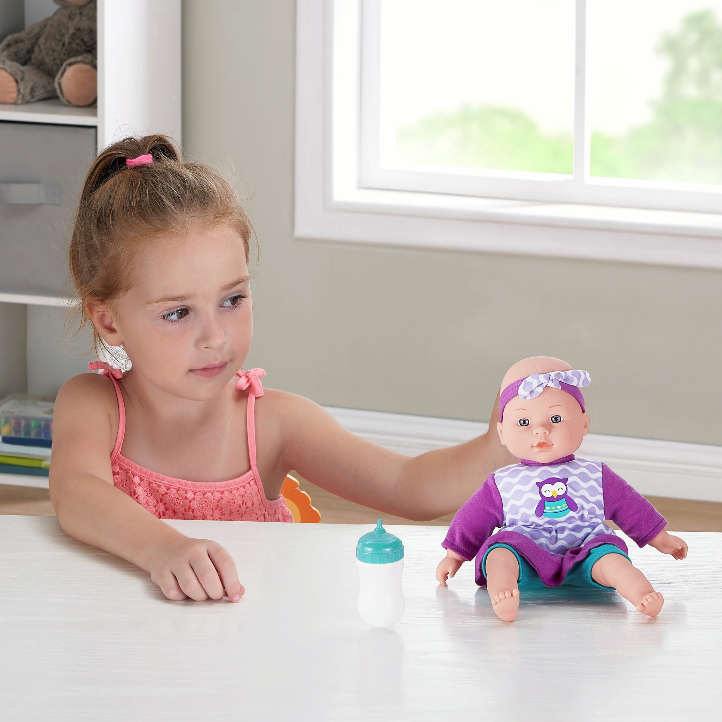 My Sweet Love 12.5" My Cuddly Baby with Sound Effects, Purple Outfit