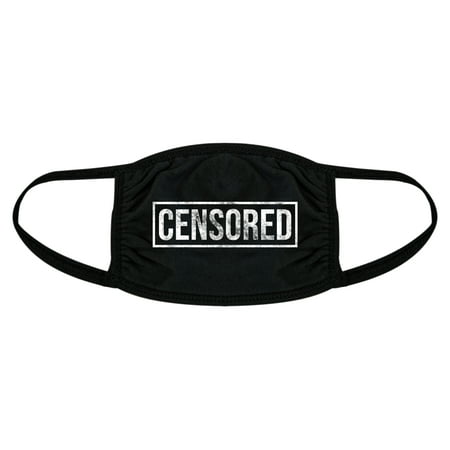 Censored Face Mask Funny Swearing Curse Explicit Graphic Nose and Mouth Covering
