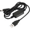 thumbnail image 1 of HUGFEGWE Convertisseur de Tension DC 5V à 12V USB, Câble d'Alimentation avec Prise DC 5.5mm x 2.1mm, Idéal pour Routeurs, Caméra, Enregistreur de Conduite (Noir, 9W 2A) CA919-88134, 1 of 5