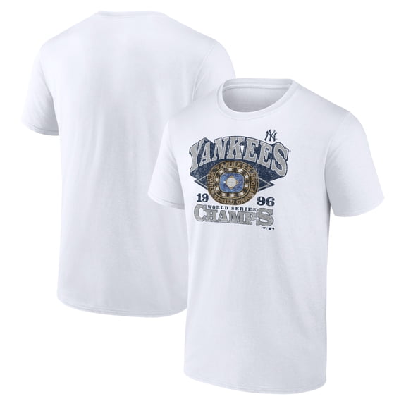 Men's White New York Yankees 1996 World Series Champions T-Shirt