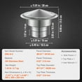 thumbnail image 3 of VEVOR Chimney Cap 6-inch 304 Stainless Steel Round Roof Rain Cap Cover Silver, 3 of 9