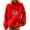 Red, variant on HAiming Women's Pullover Sweatshirts Christmas Printed Drawstring Long Sleeve Casual Loose Hoodie Tops with Pocket