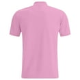 thumbnail image 4 of Mens Polo Shirts Golf Casual Slim Fit Short Sleeve Button Up Collared Tops Summer Moisture Wicking Performance Mens Dress Shirts Pink L, 4 of 5