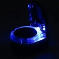thumbnail image 3 of Mini Portable Car Ashtray Blue LED Light for Dashboard Cigar Cigarette(sliver), 3 of 4