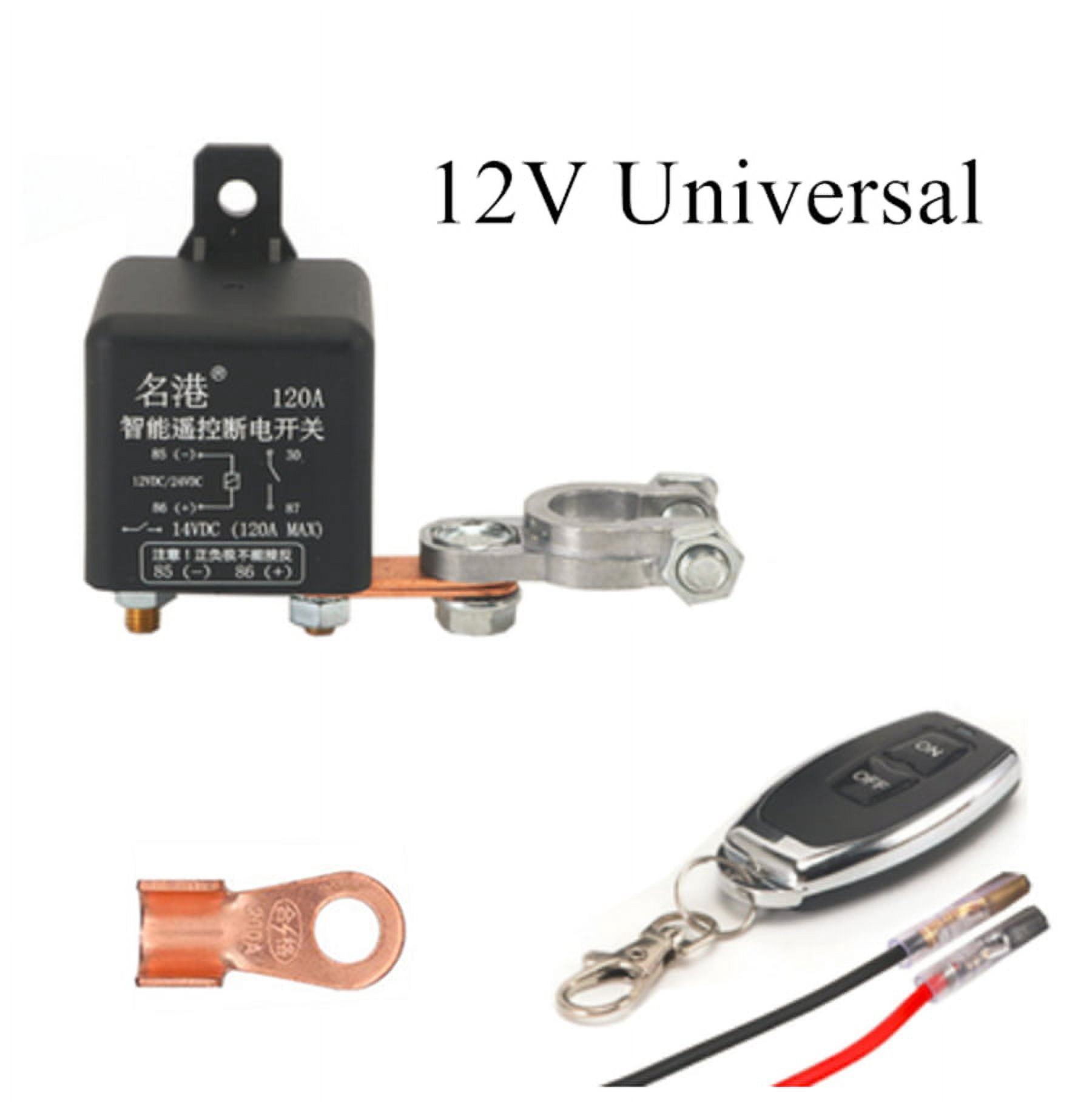 12V Car Battery Disconnect Cut Off Isolator Switch With Remote Control Universal