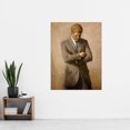thumbnail image 2 of Shikler Official Portrait Us President John Kennedy JFK Painting Extra Large XL Wall Art Poster Print, 2 of 3