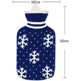 thumbnail image 2 of BR Bolsa de agua caliente con funda de punto extraíble, azul nieve, 2 of 5