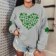 thumbnail image 4 of hotojiny St. Patrick's Day Sweatshirts for Women Fashion Long Sleeve Crewneck Cute Pullover Tops Lounge Loose Soft Shirts, 4 of 5