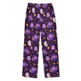 thumbnail image 2 of FORMRS Kids Pajama Pants with Pockets Size 6-8Y Boys Lounge Sleep Bottoms, Purple Cartoon Ghost Pattern, 2 of 8