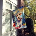 thumbnail image 7 of Wire Fox Terrier Christmas House Flag 28 in x 40 in, 7 of 7
