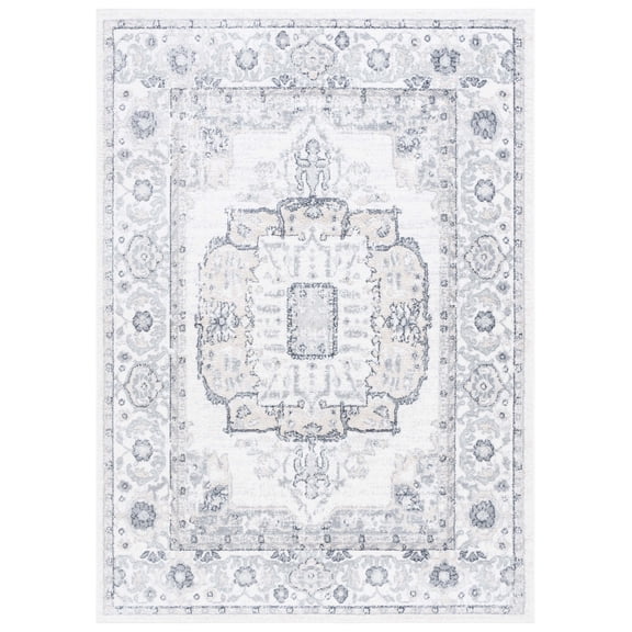 Safavieh Layla Brenton Oriental Area Rug, Ivory Gray/Charcoal, 5'3" x 7'6"