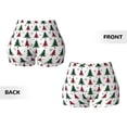 thumbnail image 4 of KLL Buffalo Plaid Christmas Trees Pattern Workout Shorts for Women Scrunch Short Gym Yoga Running Sport Active Exercise Fitness Shorts, 4 of 8