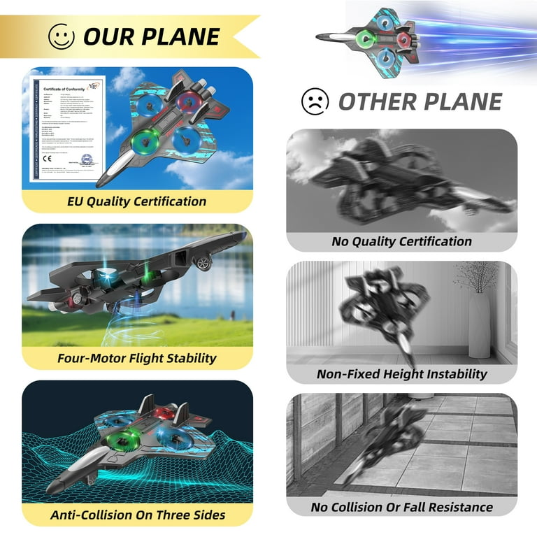 Maxky RC Helicopter, 360° Flips, Foam Drone, Blue photo 8