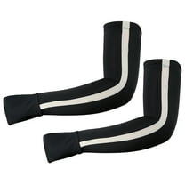 Vocoste Pair Cooling Arm Sleeves for Women Sports Arm Sleeve Sun Protection Black Pink