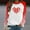 8#Red, variant on Valentine's Day Women's Sweatshirt Crew Neck Print Long Sleeve Casual Tops Comfy Sweatshirts New Long Sleeved Sweatshirt Pullover Sweatshirts