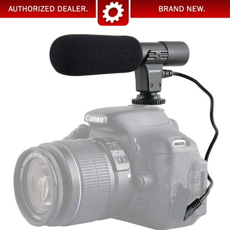 Video Camera Shotgun Microphone - Shotgun Condenser mini Microphone for cameras and camcorders- Deco Gear