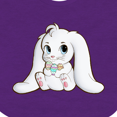 thumbnail image 4 of Inktastic Adorable Easter Bunny Boys or Girls Baby Bib, 4 of 4