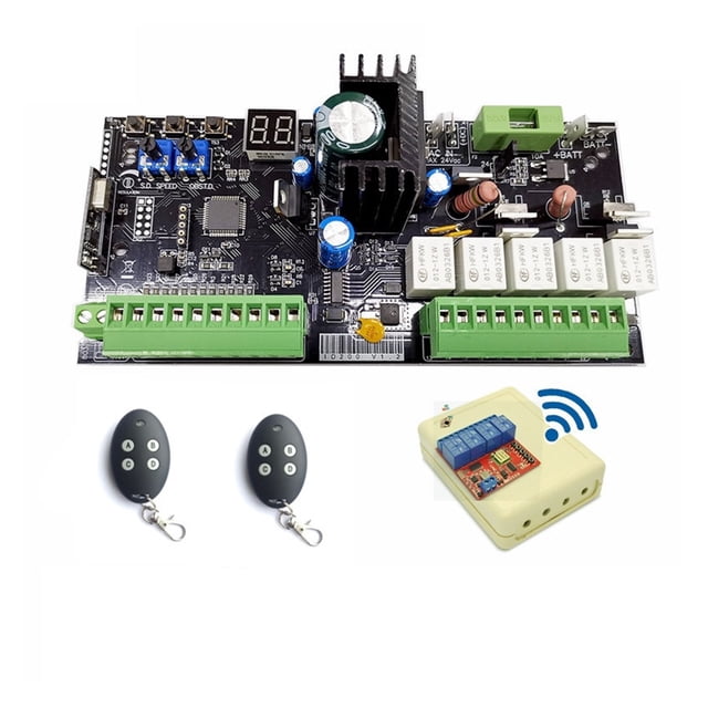12V 24V DC Swing Gate Opener Motor Control Unit PCB Controller Circuit Board Electronic Card For Single Motor Or Double Motor ,Easy to Install
