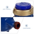 thumbnail image 4 of Troglfold Water Meter DN15 Water Meter Tap Metal Rotor Type Engineering Water Meter,6.69"X3.54"X3.54", 4 of 10