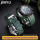 thumbnail image 2 of Correa de reloj deportiva de caucho fluorado verde de 20 mm y 22 mm, correa de silicona resistente al agua para Seiko, Rolex, Omega, pulsera para hombre, 2 of 5