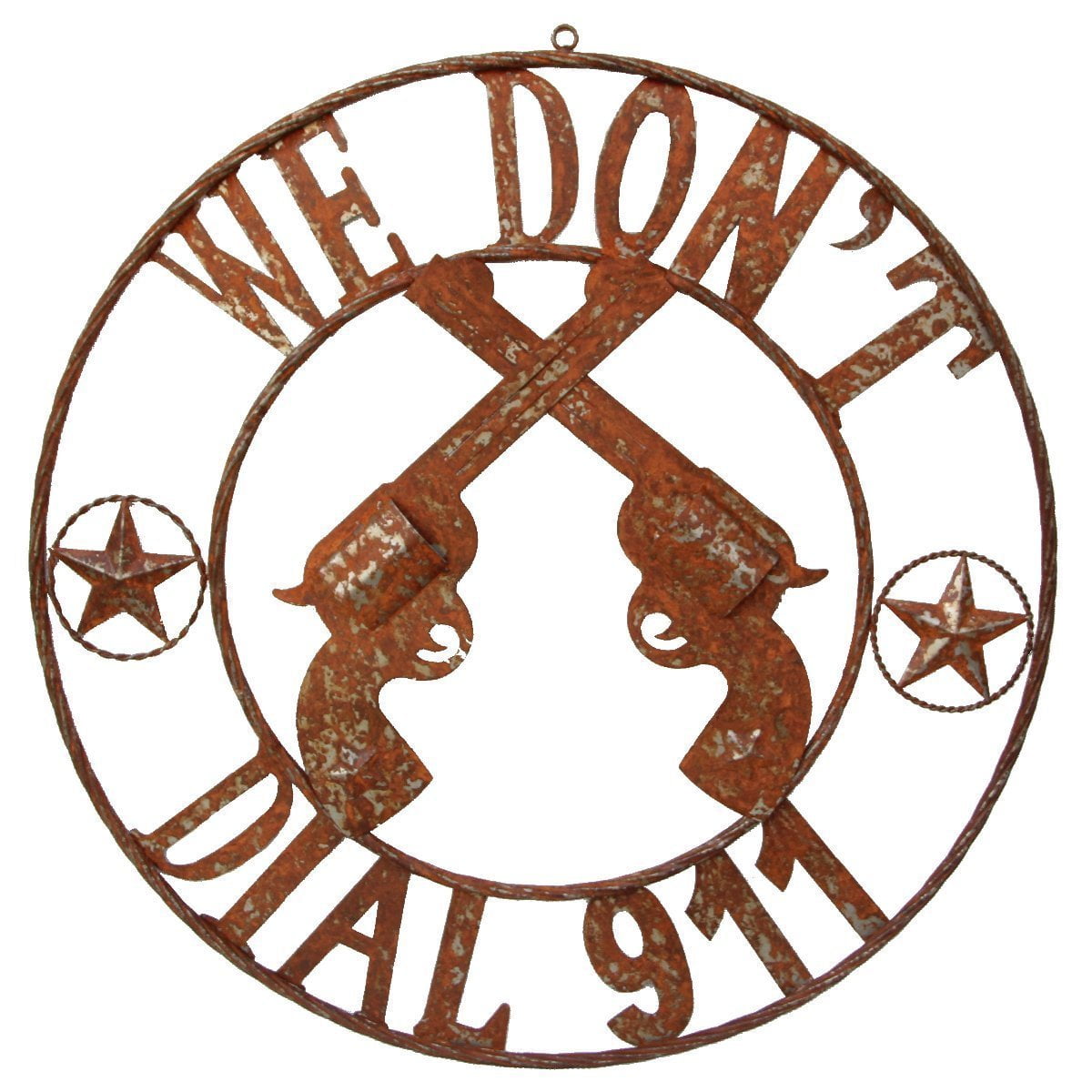 LL Home Metal We Don't Dial 911" Circle Sign - Walmart.com - Walmart.com