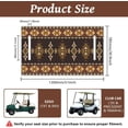thumbnail image 2 of Fundas para asientos de carrito de golf, toalla, rombos negros, 100 % microfibra, 130 x 78 cm, cojines, accesorios de golf, ajuste universal., 2 of 9