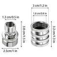 thumbnail image 7 of Stainless Steel Garden Hose Quick Connect Fittings Set, 3/4″ Universal Water Hose Connectors Kit, Quick Connect Garden Hose to Pressure Washer Adapter for Faucet Pressure Washer & Outdoor Irrigation, 7 of 7