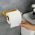 thumbnail image 5 of Toilet Paper Holder,Bathroom Tissue Holder Paper Roll Stand Holder Storage Dispenser,Paper Rack Wall Mount - gold, 5 of 5