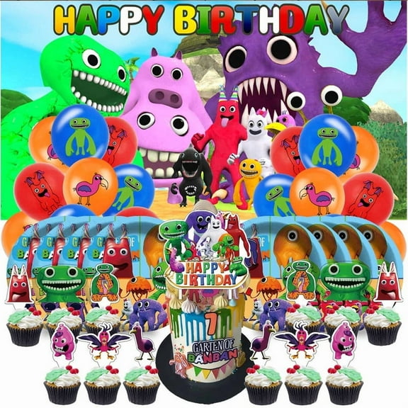 Garten of banban Birthday Party Supplies Balloons Plates Decoration Cake Topper Decor Tableware Banner Backdrop