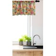 thumbnail image 3 of Ambesonne Floral Window Valance, Rustic Summer Coneflowers, 54" X 18", Coral Pale Orange and Green, 3 of 3
