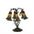 thumbnail image 2 of Meyda Tiffany 102415 Six Light Table Lamp   Mahogany Bronze Finish with Lily Amber and Green Glass, 2 of 2
