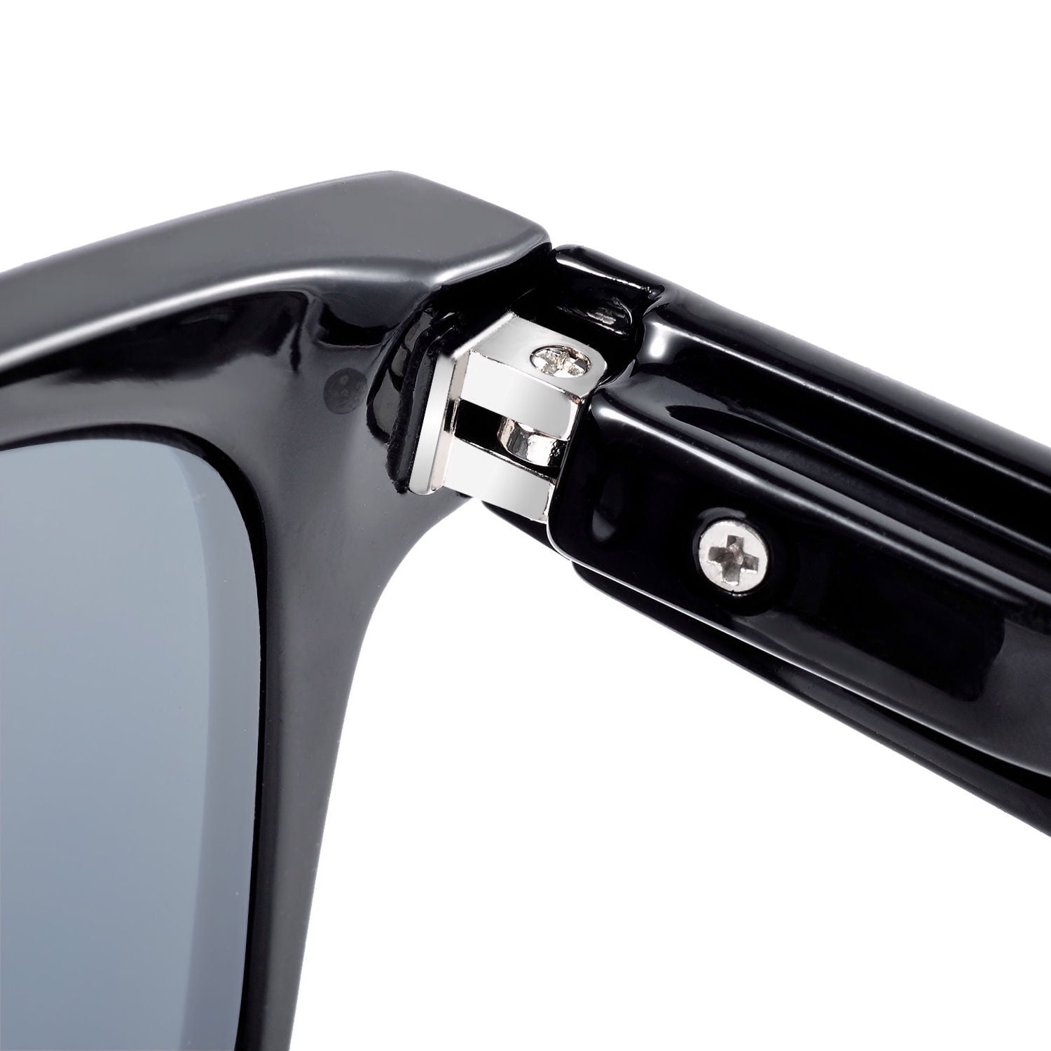 "Lovin Rays" Classic Polarized Nearly Invisible Line Bifocal Sunglasses - Matte Black - 2.00