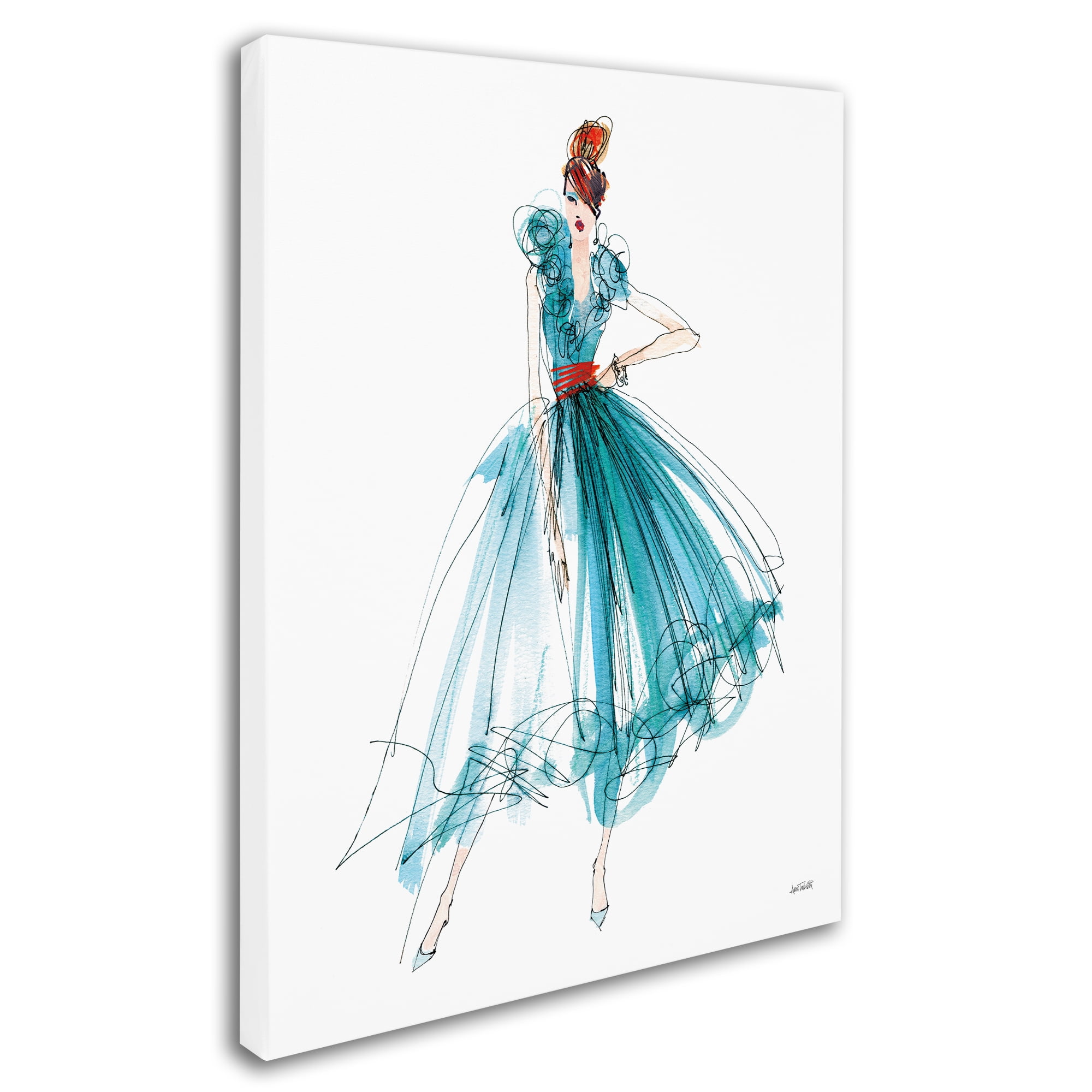 Trademark Fine Art 'Colorful Fashion II' Canvas Art by Anne Tavoletti