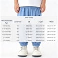 thumbnail image 4 of SROBPTY Toddler Boys Pants Print Straight Leg Soft Elastic Waist Breathable Trousers for 1-3Y, 4 of 5